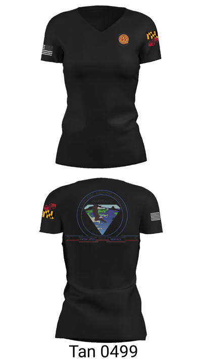 Logistics Readiness Center 40475494 Women's Short Sleeve V-neck Shirt - 23
