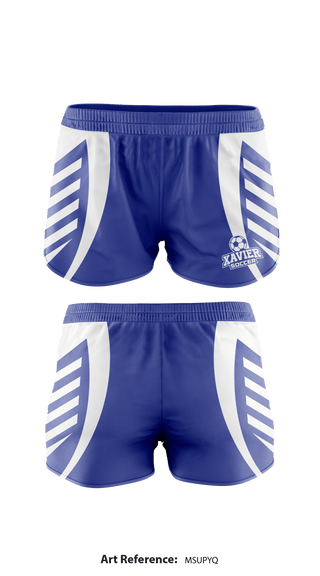 Women's Shorts, Xavier High School Soccer, Men's Soccer, Teamtime, Team time, sublimation, custom sports apparel, team uniforms, spirit wear, spiritwear, sports uniforms, custom shirts, team store, custom team store, fundraiser sports, apparel fundraiser