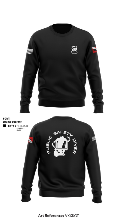 Cullman County Dive Team 44931710 Crew Neck Sweatshirt - 1