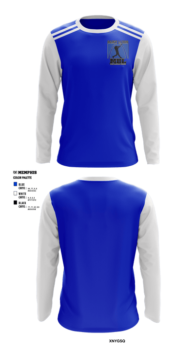 St. Louis Mens Baseball League 55419013 Long Sleeve Performance Shirt - 1