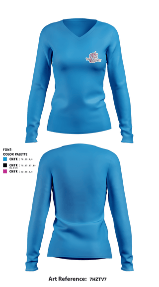 Women's Long Sleeve Vneck Shirt, , , Teamtime, Team time, sublimation, custom sports apparel, team uniforms, spirit wear, spiritwear, sports uniforms, custom shirts, team store, custom team store, fundraiser sports, apparel fundraiser