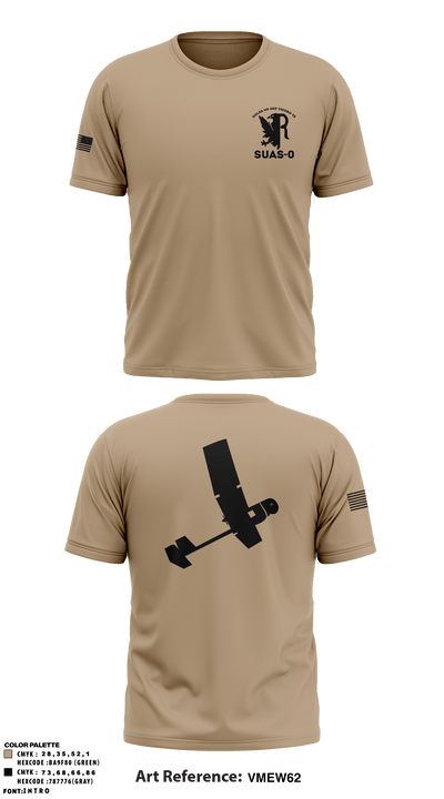 332 AEW / 332 ESFS 20613059 Short Sleeve Performance Shirt - 1