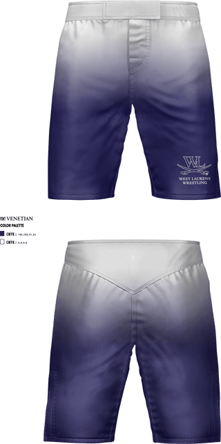 Fight Shorts, West Laurens High School Wrestling, Wrestling, Teamtime, Team time, sublimation, custom sports apparel, team uniforms, spirit wear, spiritwear, sports uniforms, custom shirts, team store, custom team store, fundraiser sports, apparel fundraiser