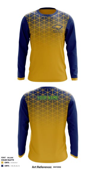 Long Sleeve Performance Shirt, West Hills College-Lemoore Basketball, Men's Basketball, Teamtime, Team time, sublimation, custom sports apparel, team uniforms, spirit wear, spiritwear, sports uniforms, custom shirts, team store, custom team store, fundraiser sports, apparel fundraiser