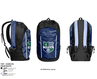 Gear Bag, High Point Christian Academy, Men's Soccer, Teamtime, Team time, sublimation, custom sports apparel, team uniforms, spirit wear, spiritwear, sports uniforms, custom shirts, team store, custom team store, fundraiser sports, apparel fundraiser