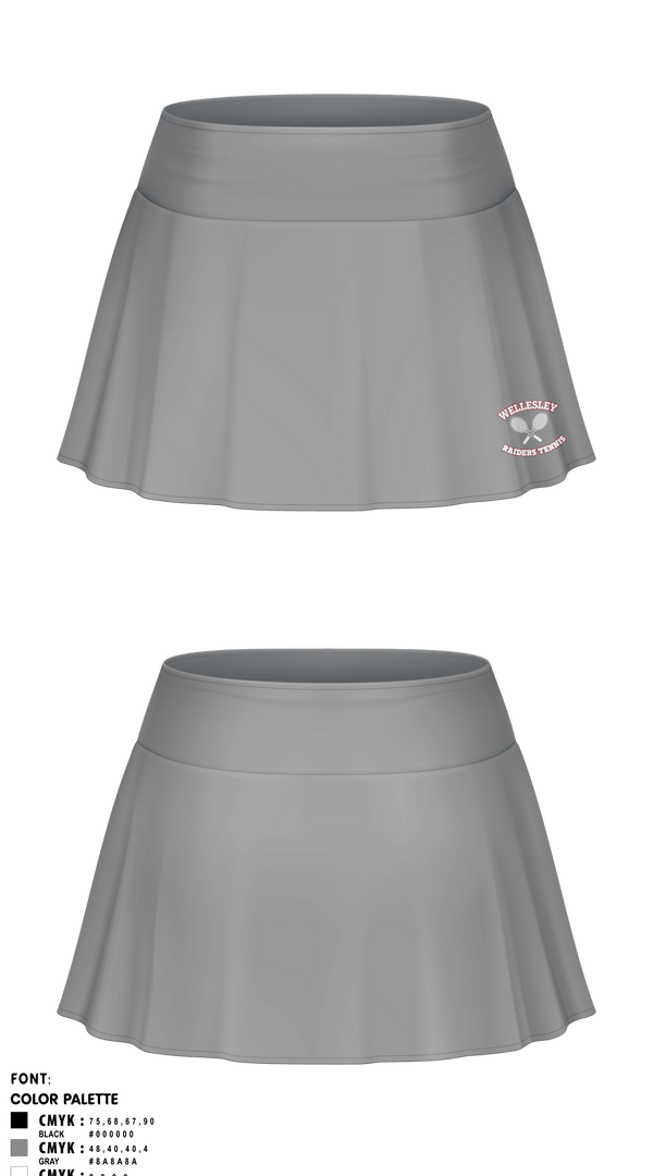 Skort, Girls Wellsesley Tennis, Tennis, Teamtime, Team time, sublimation, custom sports apparel, team uniforms, spirit wear, spiritwear, sports uniforms, custom shirts, team store, custom team store, fundraiser sports, apparel fundraiser