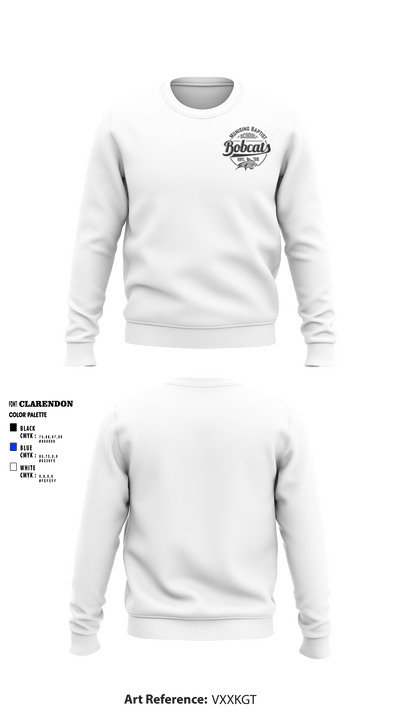 Munising Baptist School Bobcats 24621044 Crew Neck Sweatshirt - 2
