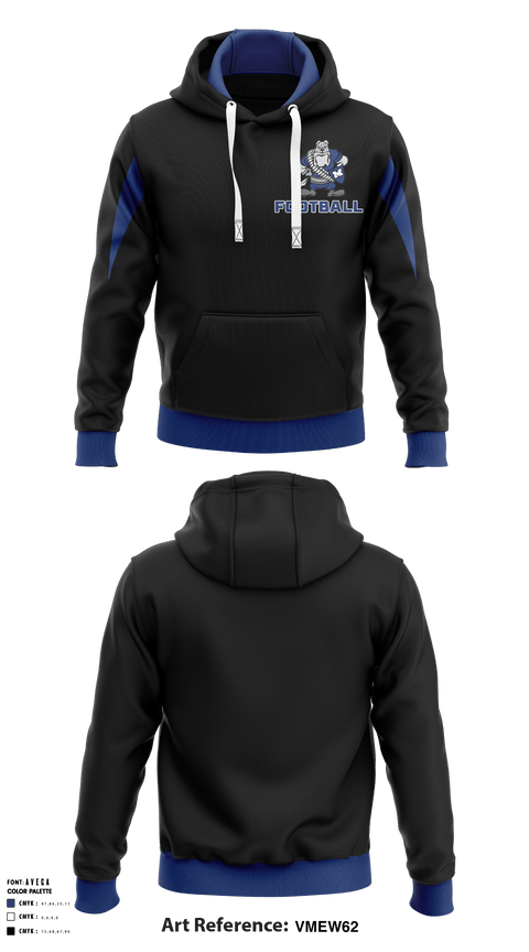 Hoodie, Miami Wardogs Youth Football, Football, Teamtime, Team time, sublimation, custom sports apparel, team uniforms, spirit wear, spiritwear, sports uniforms, custom shirts, team store, custom team store, fundraiser sports, apparel fundraiser