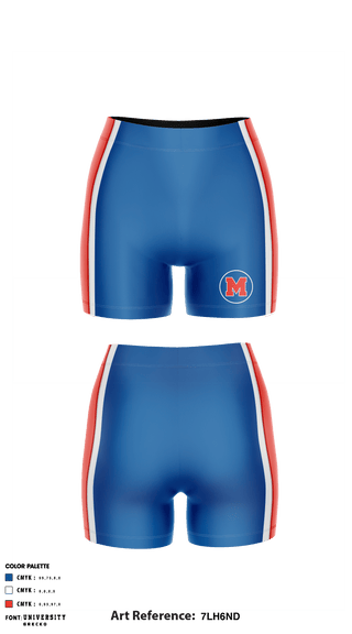 Compression Shorts, Midway High School Volleyball, Women's Volleyball, Teamtime, Team time, sublimation, custom sports apparel, team uniforms, spirit wear, spiritwear, sports uniforms, custom shirts, team store, custom team store, fundraiser sports, apparel fundraiser