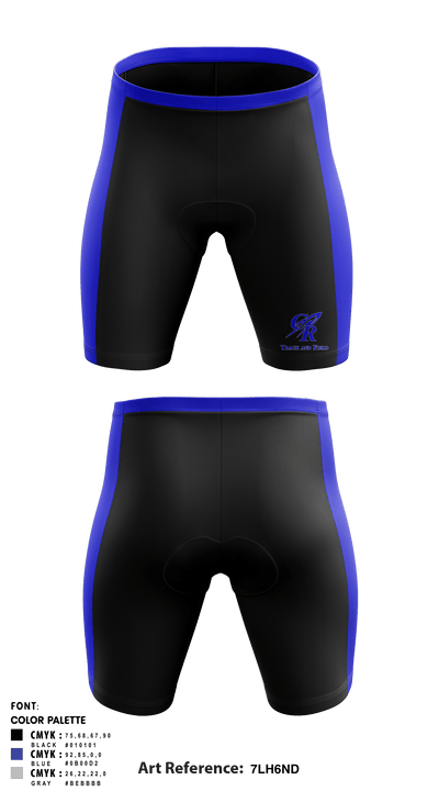 Central High School Track & Field 51532384 Men's Compression Shorts - 1