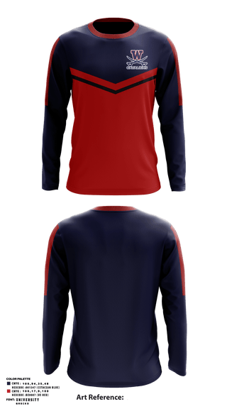 Long Sleeve Performance Shirt, W T Woodson High School Track, Track & Field, Teamtime, Team time, sublimation, custom sports apparel, team uniforms, spirit wear, spiritwear, sports uniforms, custom shirts, team store, custom team store, fundraiser sports, apparel fundraiser