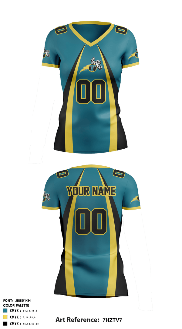 Women's Short Sleeve Vneck Shirt, NE Thunder Football, Football, Teamtime, Team time, sublimation, custom sports apparel, team uniforms, spirit wear, spiritwear, sports uniforms, custom shirts, team store, custom team store, fundraiser sports, apparel fundraiser