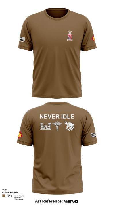 120th Engineers 83495982 Short Sleeve Performance Shirt - 7