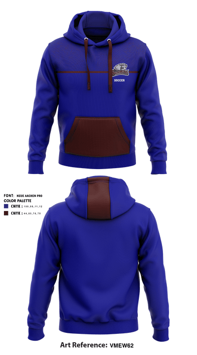 Bluefield High School Soccer 83056525 Hoodie - 2