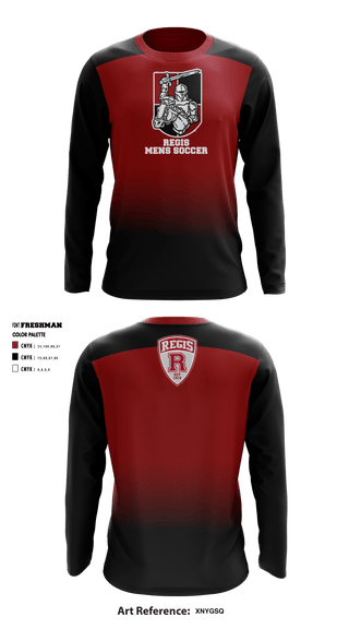 Long Sleeve Performance Shirt, Regis High School Soccer, Men's Soccer, Teamtime, Team time, sublimation, custom sports apparel, team uniforms, spirit wear, spiritwear, sports uniforms, custom shirts, team store, custom team store, fundraiser sports, apparel fundraiser