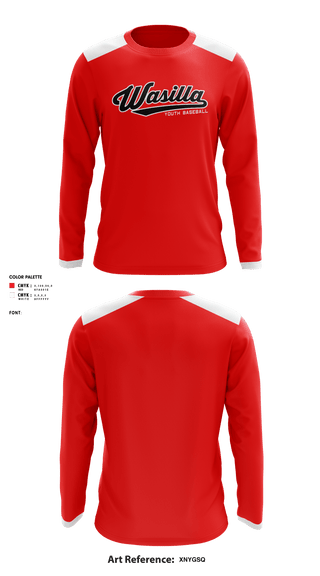 Long Sleeve Performance Shirt, Wasilla Youth Baseball League, Baseball, Teamtime, Team time, sublimation, custom sports apparel, team uniforms, spirit wear, spiritwear, sports uniforms, custom shirts, team store, custom team store, fundraiser sports, apparel fundraiser