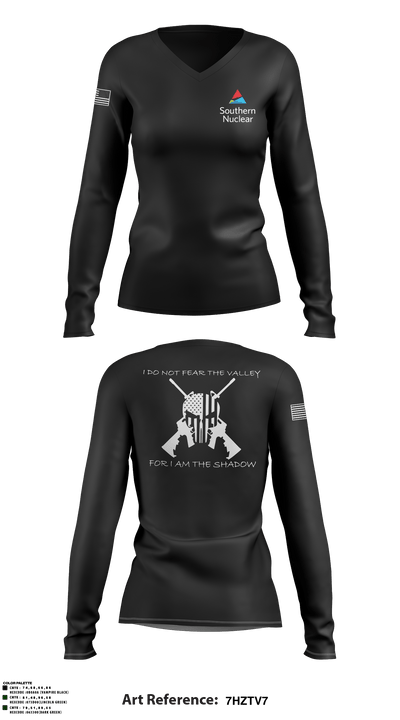 Cat 76520926 Women's Long Sleeve V-neck Shirt - 1