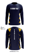 George Washington track and field 9961451 Long Sleeve Performance Shirt - 8