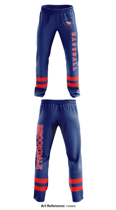 Brookdale Baseball 77652604 Sweatpants - 1