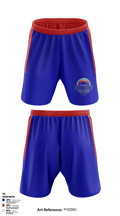 Big Sky State Games 4194339 Athletic Shorts With Pockets - 1