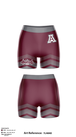 Women's Compression Shorts, Ambridge Area Senior High School Volleyball, Men's Volleyball, Teamtime, Team time, sublimation, custom sports apparel, team uniforms, spirit wear, spiritwear, sports uniforms, custom shirts, team store, custom team store, fundraiser sports, apparel fundraiser