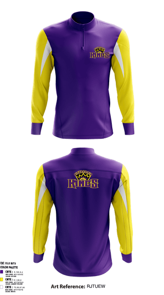 Quarter Zip Jacket, Alexandria Kings Basketball, Men's Basketball, Teamtime, Team time, sublimation, custom sports apparel, team uniforms, spirit wear, spiritwear, sports uniforms, custom shirts, team store, custom team store, fundraiser sports, apparel fundraiser