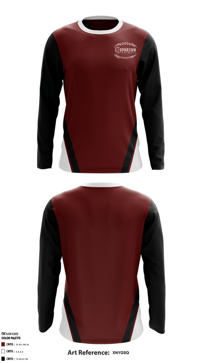 Spearfish High School Football 95295555 Long Sleeve Performance Shirt - 1