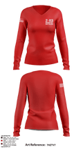 2-113 Infantry Battalion 17393879 Women's Long Sleeve V-neck Shirt - 2