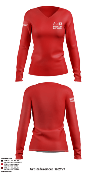 Women's Long Sleeve Vneck Shirt, , Army, Teamtime, Team time, sublimation, custom sports apparel, team uniforms, spirit wear, spiritwear, sports uniforms, custom shirts, team store, custom team store, fundraiser sports, apparel fundraiser