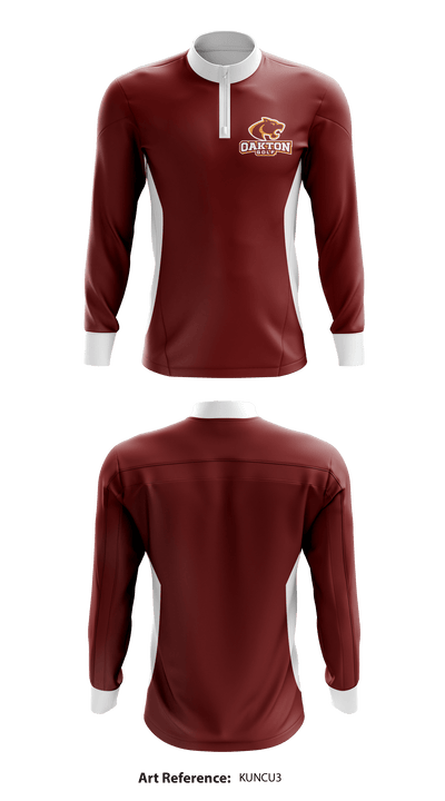 Oakton Golf 95528229 Quarter Zip Jacket - 1