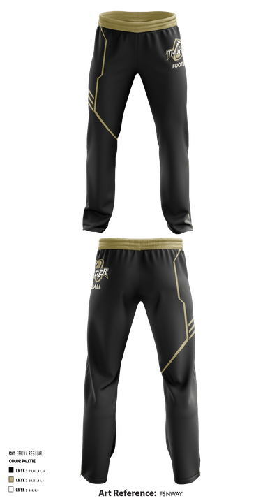 Thunder Youth Football 8054040 Sweatpants - 1