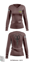 214 EIS 23605993 Women's Long Sleeve V-neck Shirt - 1