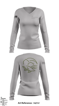 In harmony farm 30595120 Women's Long Sleeve V-neck Shirt - 1