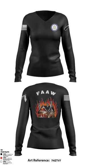 Women's Long Sleeve Vneck Shirt, , Police, Teamtime, Team time, sublimation, custom sports apparel, team uniforms, spirit wear, spiritwear, sports uniforms, custom shirts, team store, custom team store, fundraiser sports, apparel fundraiser
