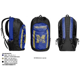 Gear Bag, Falcons, Football, Teamtime, Team time, sublimation, custom sports apparel, team uniforms, spirit wear, spiritwear, sports uniforms, custom shirts, team store, custom team store, fundraiser sports, apparel fundraiser