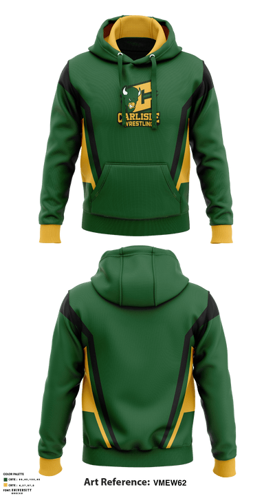 Carlisle High School Wrestling 92505474 Hoodie - 1