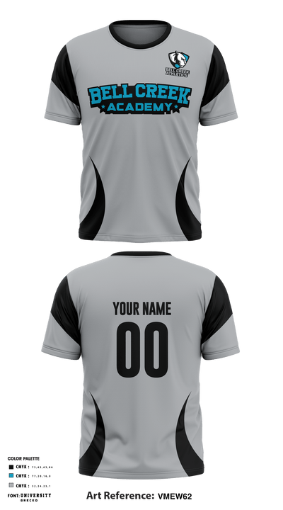 Bell Creek Academy High School Volleyball 70999563 Short Sleeve Performance Shirt - 2
