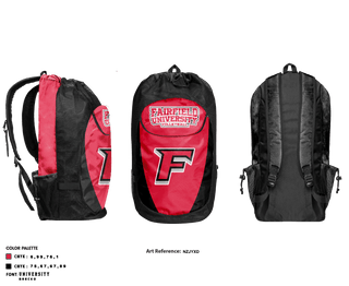 Gear Bag, Fairfield University Volleyball, Men's Volleyball, Teamtime, Team time, sublimation, custom sports apparel, team uniforms, spirit wear, spiritwear, sports uniforms, custom shirts, team store, custom team store, fundraiser sports, apparel fundraiser