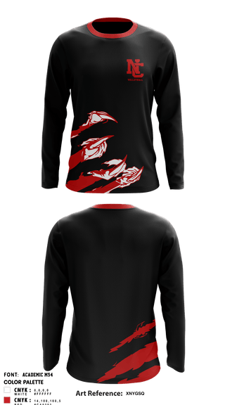 Long Sleeve Performance Shirt, North Central Panthers Volleyball, Women's Volleyball, Teamtime, Team time, sublimation, custom sports apparel, team uniforms, spirit wear, spiritwear, sports uniforms, custom shirts, team store, custom team store, fundraiser sports, apparel fundraiser