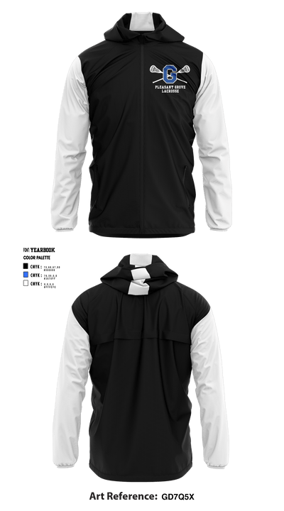 Pleasant Grove High School Lacrosse 63256449 Windbreaker - 4