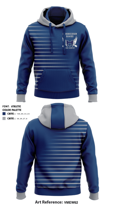 Hendrickson High School Cross Country 18590951 Hoodie - 2