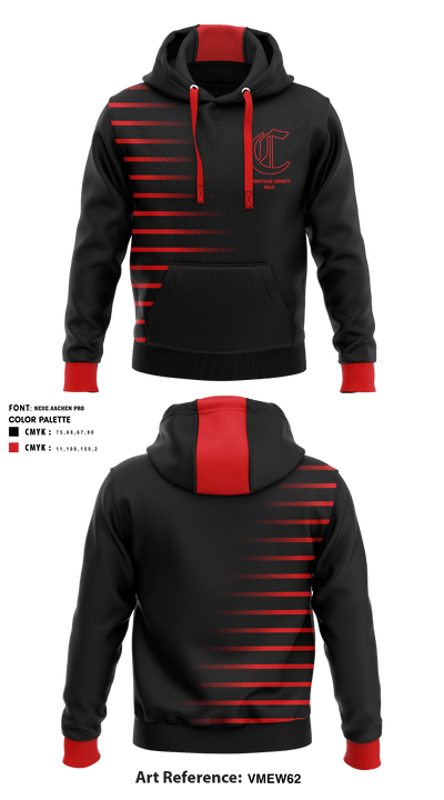 Currituck County High School Golf 33640845 Hoodie - 1