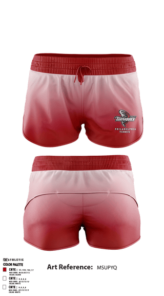 Women's Shorts, Philadelphia High School Tennis, Tennis, Teamtime, Team time, sublimation, custom sports apparel, team uniforms, spirit wear, spiritwear, sports uniforms, custom shirts, team store, custom team store, fundraiser sports, apparel fundraiser