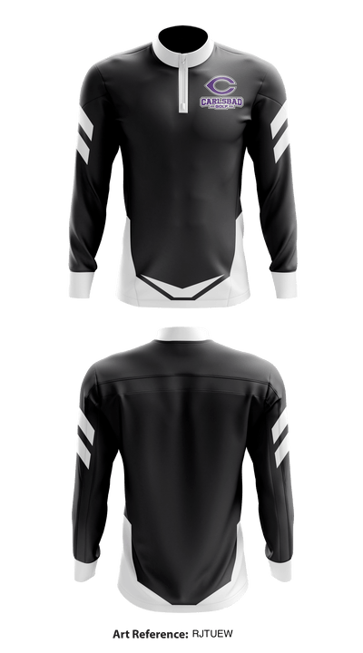 Carlsbad High School Golf 81839005 Quarter Zip Jacket - 1