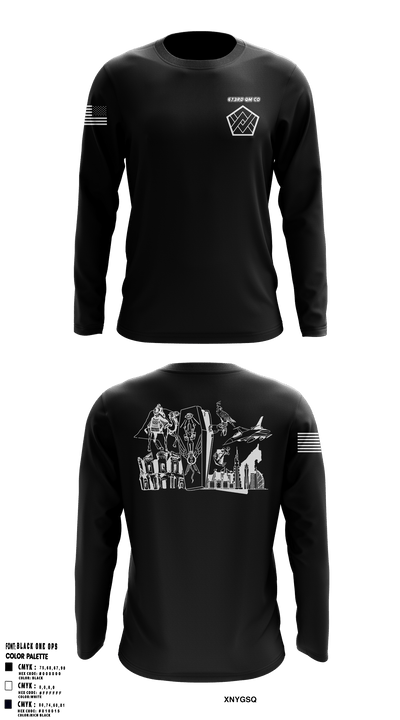 673rd QM CO 90997522 Long Sleeve Performance Shirt - 1