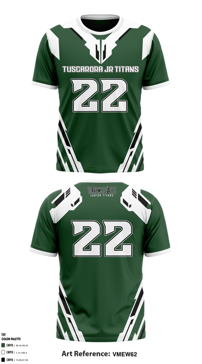 Tuscarora jr Titans football 49494203 Short Sleeve Performance Shirt - 2