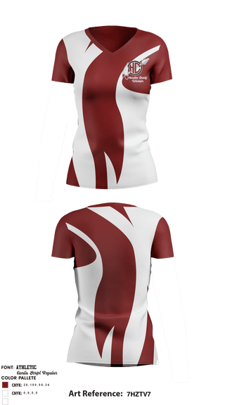 Women's Short Sleeve Vneck Shirt, Houston County Warrior Youth Football & Cheer, Football, Teamtime, Team time, sublimation, custom sports apparel, team uniforms, spirit wear, spiritwear, sports uniforms, custom shirts, team store, custom team store, fundraiser sports, apparel fundraiser