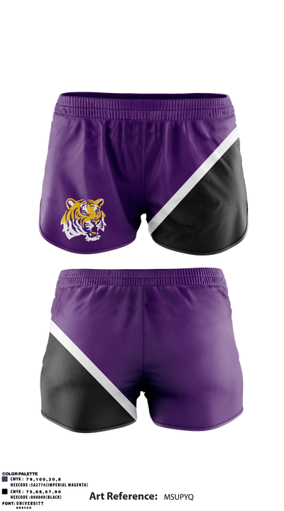 Hattiesburg High School Powerlifting 97684171 Track Shorts - 3