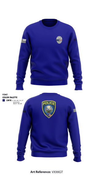 Crew Neck Sweatshirt, , Police, Teamtime, Team time, sublimation, custom sports apparel, team uniforms, spirit wear, spiritwear, sports uniforms, custom shirts, team store, custom team store, fundraiser sports, apparel fundraiser