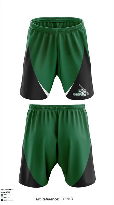 Waterbury Knights Football & Cheer 25806965 Athletic Shorts With Pockets - 1
